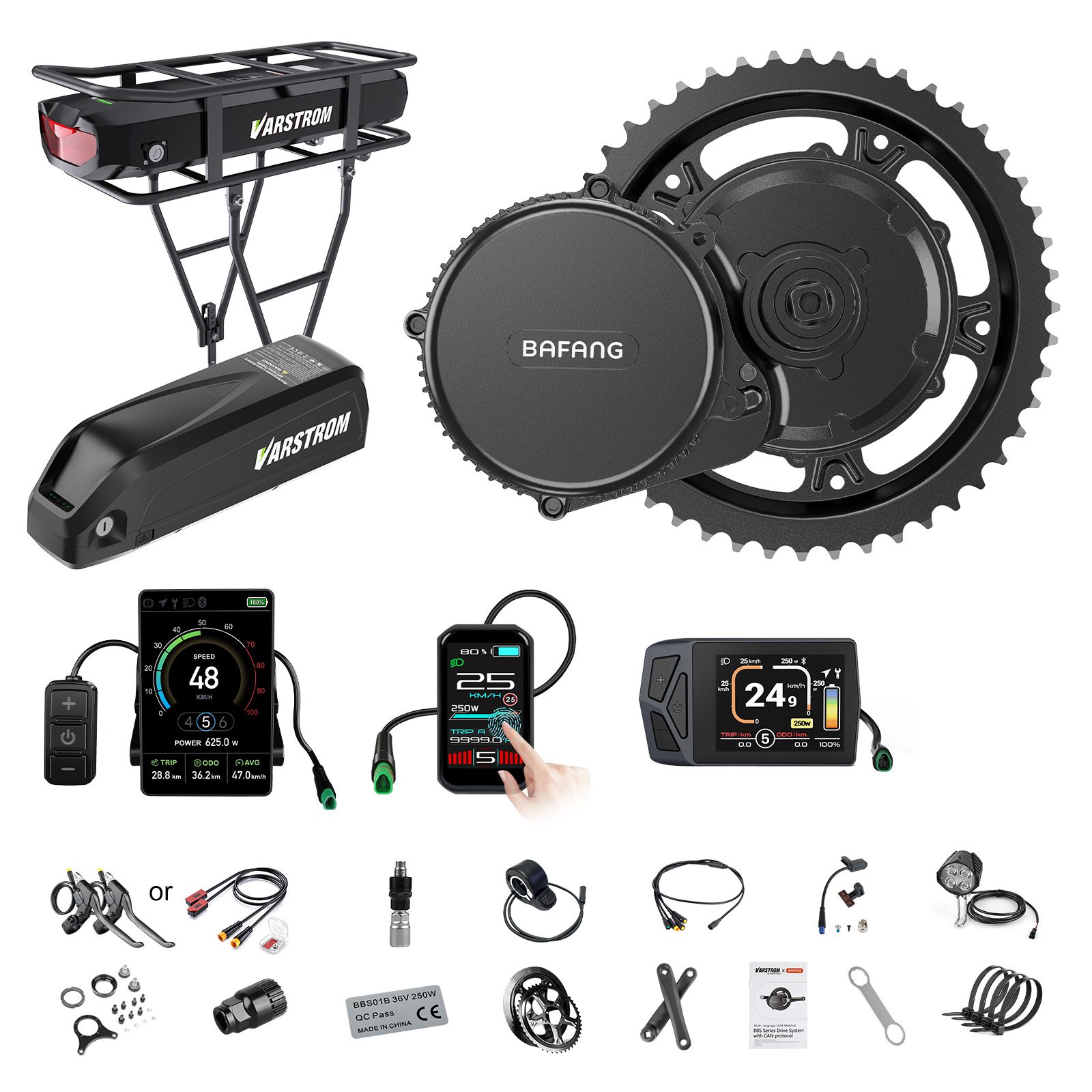 Bafang Bbs02B 48V 750W Mid Drive Kit - [Pengiriman AS] Kit Motor Bafang 750W