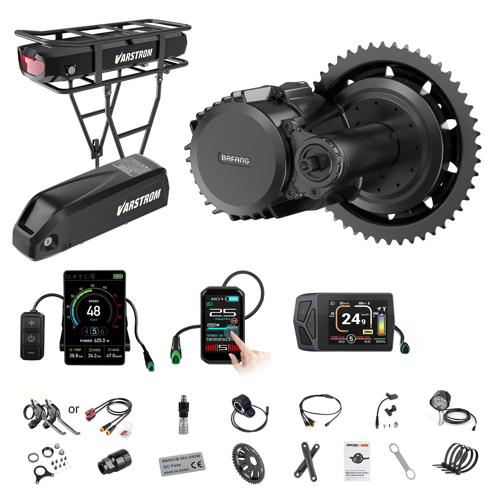 Bafang Bbs02B 48V 750W Mid Drive Kit - [Pengiriman AS] Motor Bafang 750W 48V
