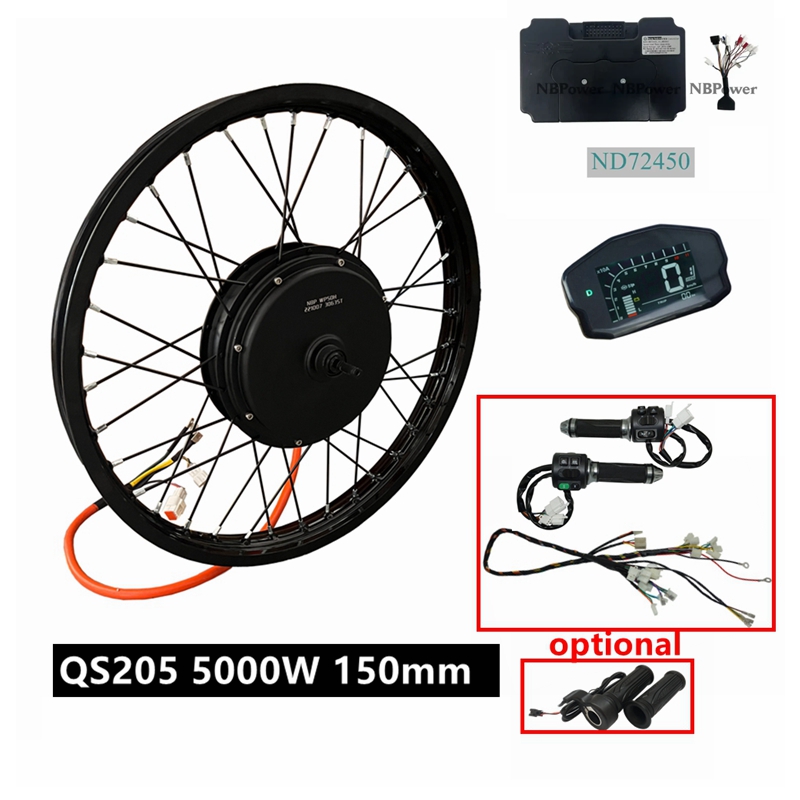 72V 5000W Hub Motor Kit - Kit Sepeda Listrik NBpower/QS205 V3 72v