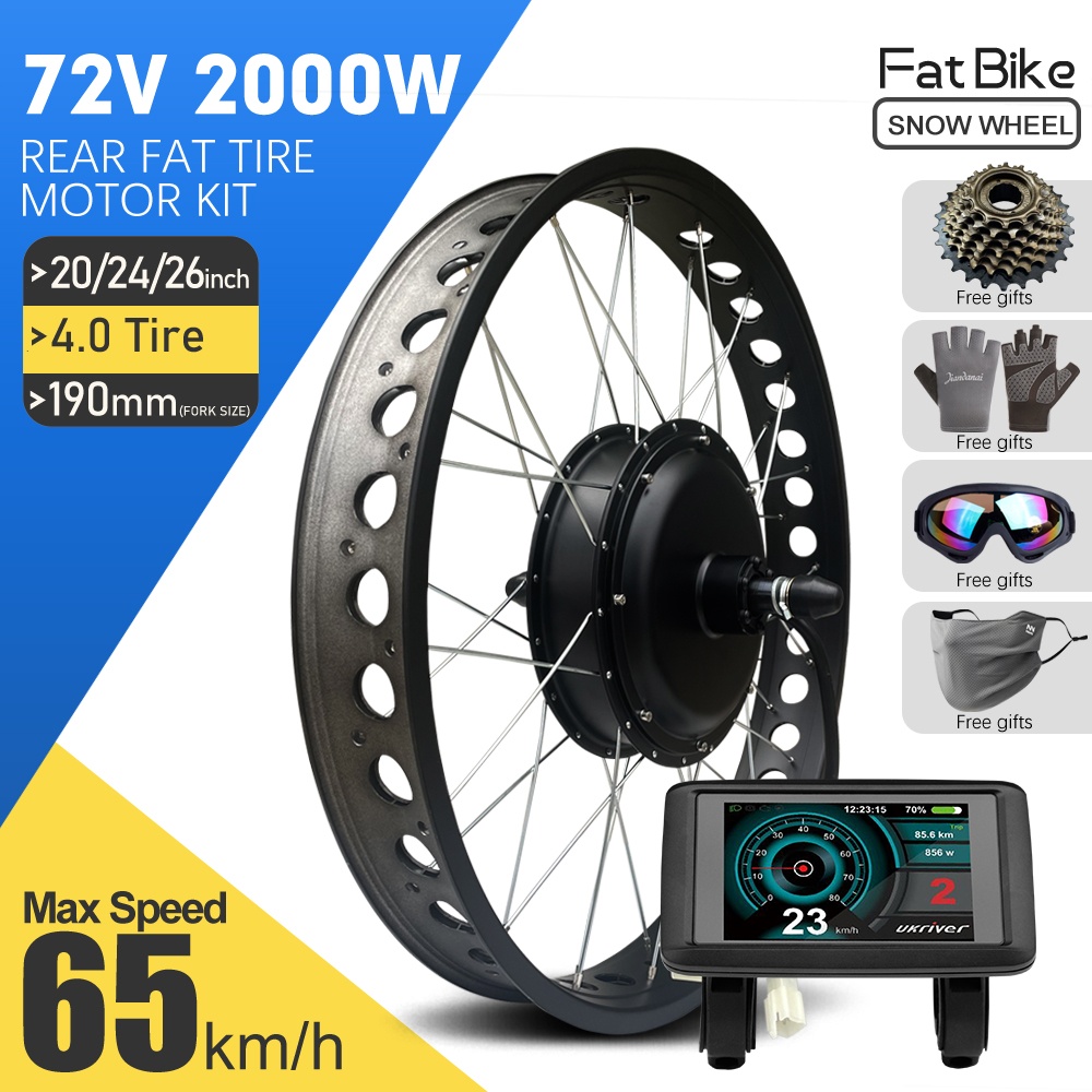 Fat Tire Ebike Conversion Kit 2000W - Kit Konversi EBike 72V 2000W 4.0