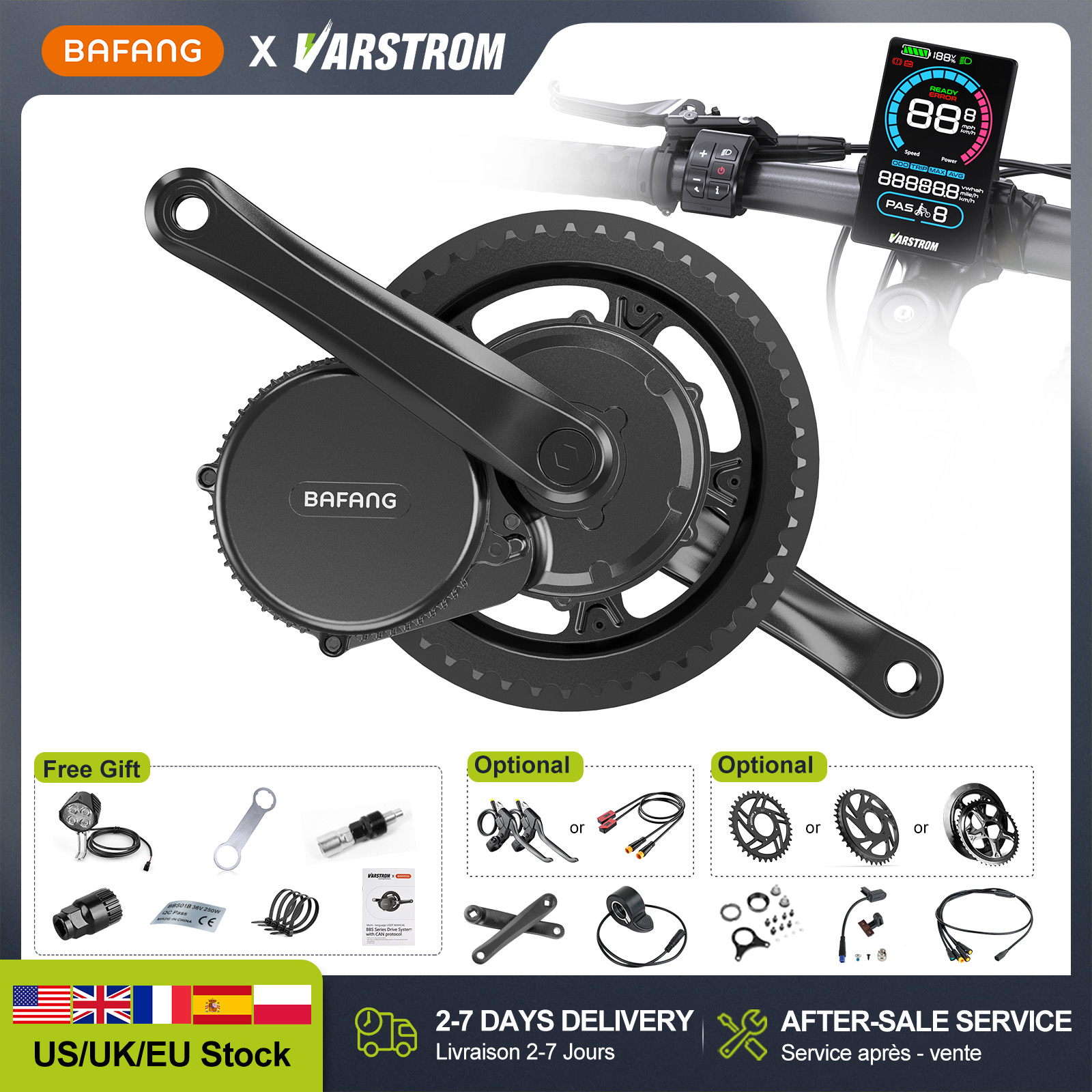 Bafang Bbs02B 48V 750W Mid Drive Kit - [Stok AS] BAFANG 48V 500W 750W