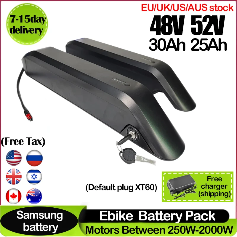 Ebike Battery 48V 20Ah Hailong - Baterai EBike Original 18650 48V 52V