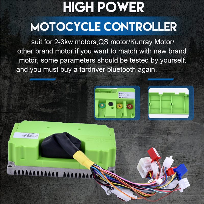Sine Wave Controller 48V 72V 80A - Fardriver 48V-72V 80A 3KW Pengontrol Gelombang