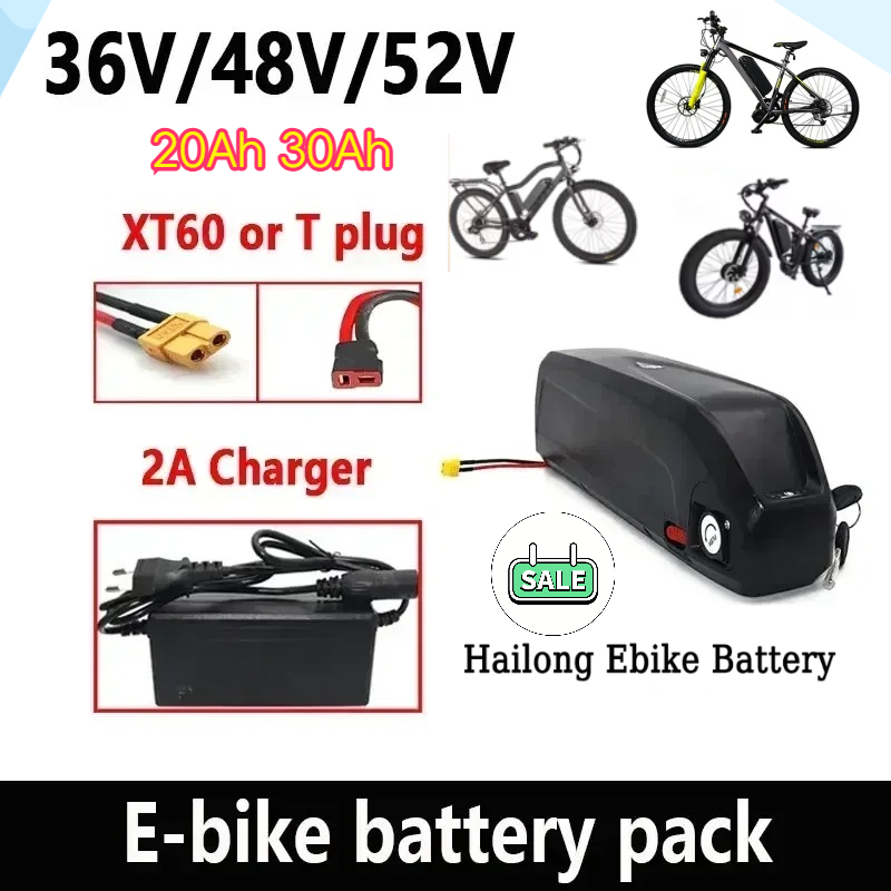 🔋 36-48-52V untuk Motor Sepeda - Ebike Battery 48V 20Ah Hailong ulasan dan harga