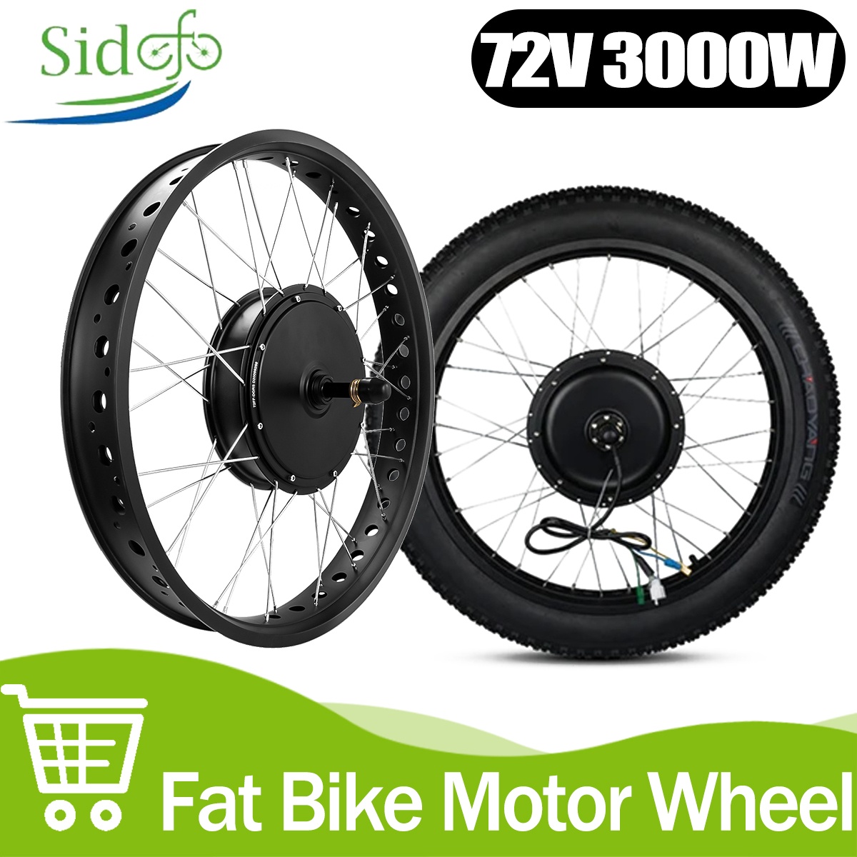 Motor Hub Tanpa Roda Gigi Tanp - 72V 5000W Hub Motor Kit ulasan dan harga