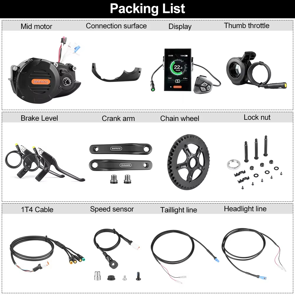 Kit Konversi Sepeda Listrik Ba - Mid Drive Motor Kit 52V 1000W ulasan dan harga