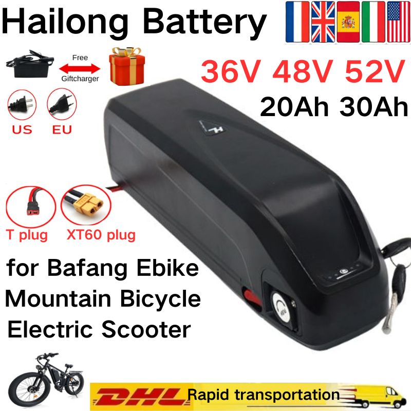 Untuk Baterai Hailong 36V 48V  - Ebike Battery 48V 20Ah Hailong ulasan dan harga